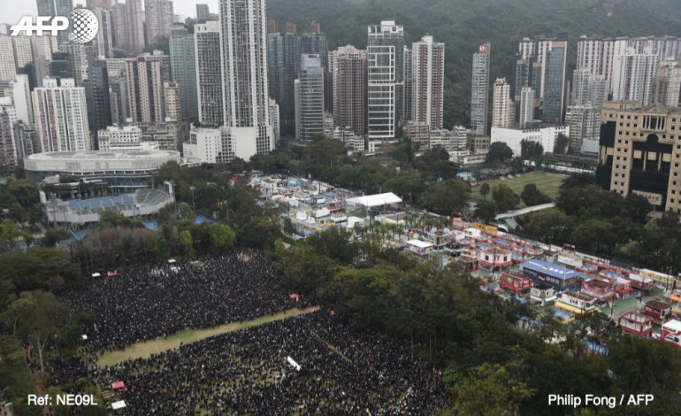 Imposante manifestation pro-démocratie à Hong Kong pour le nouvel an