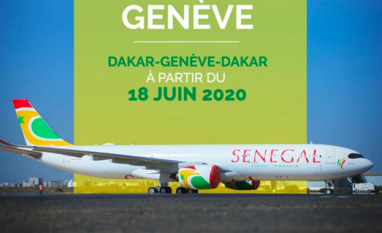 Air Sénégal lance les vols Dakar-Genève-Dakar à partir du 18 juin 2020