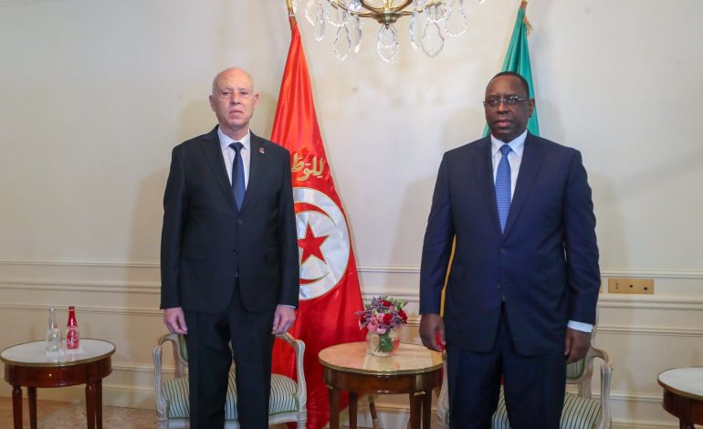 Kaïs Saïed, le président Tunisien s’entretient avec Macky SALL à Paris