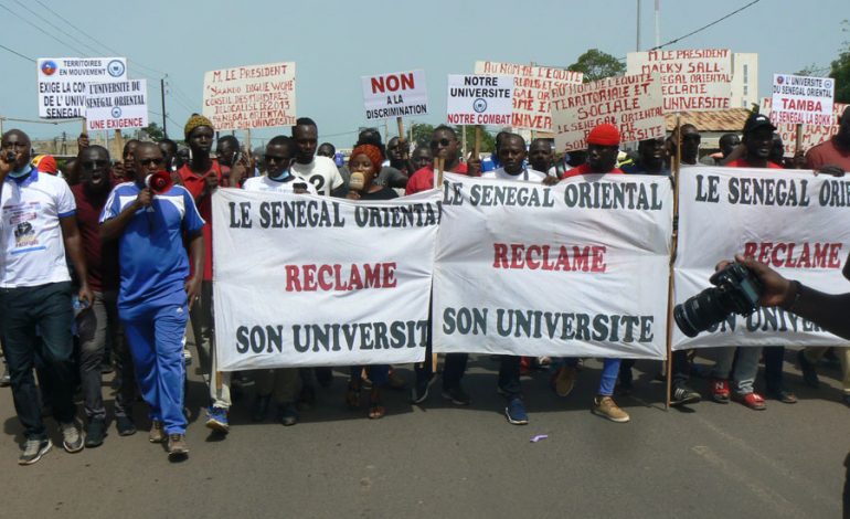 Une marche pour la construction de l’Université du Sénégal-Oriental