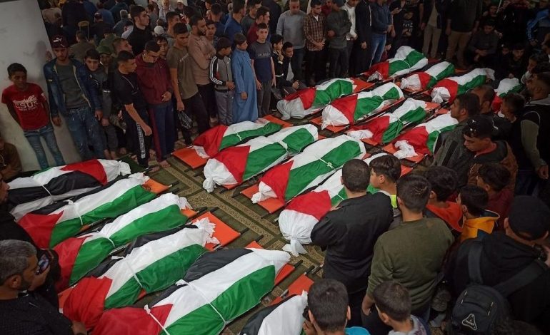 210 morts lors d’une frappe israélienne d’un camp de réfugiés dans le centre de la bande de Gaza