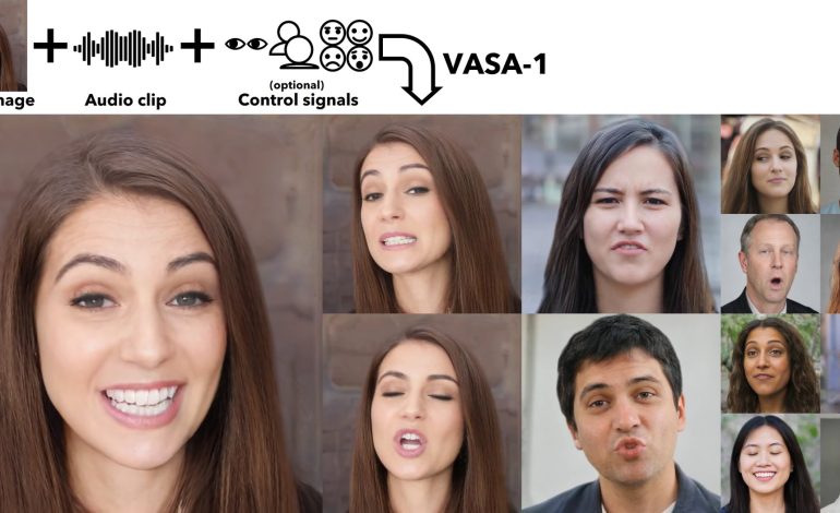 Microsoft va proposer VASA-1, une IA qui transforme des photos en vidéos de «visages qui parlent»