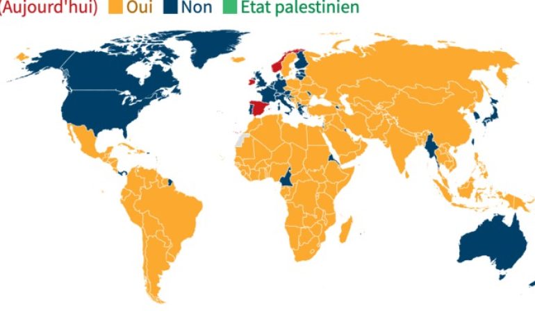 L’Espagne, l’Irlande et la Norvège reconnaissent l’État de Palestine, 146 membres de l’ONU reconnaissent l’État palestinien…