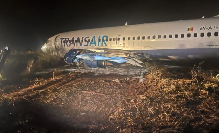 L’aéroport Blaise Diagne de Diass rouvre après la sortie de piste d’un Boeing 737/300 de Transair